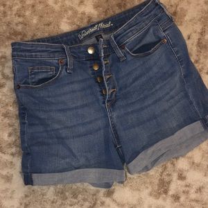 Denim Cuffed Shorts
